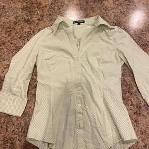 Green stripped button down